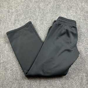 UNDER ARMOUR Mens Semi Fitted Black straight Leg Heat Gear Sweatpants size Small